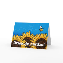Dziękuję bardzo! (Polish Thank you card)