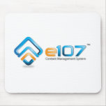 e107 White Mousepad