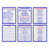 E-8** Patriotic Pocket Pamphlet / Bookmark Flyer Design