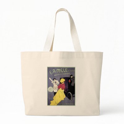 E A Mele Tote Bags by vintagegiftmall
