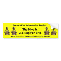 E-E 4-time District Champs sticker bumper stickers
