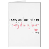 E. E. Cummings - Carry Your Heart Cards