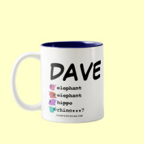 e.e.h.r...? Dave left-handed Mug mugs