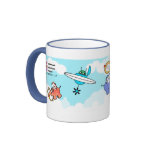 e.e.h.r...? "Little Angels" blue and white Mug