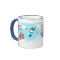 e.e.h.r...? "Little Angels" blue and white mugs