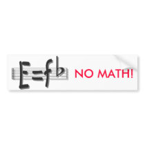 e eq F flat bumper sticker no math bumper stickers by ARTYES e eq F flat bumper sticker no math bumper stickers