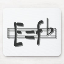 e eq F flat FOR UPLOADwhitewith shadow PNG Mouse Pad