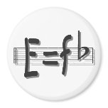 E=F flat Refrigerator Magnets