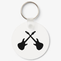 E Guitars Crossed keychains by Tomaniac E Guitars Crossed keychains