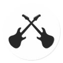 E Guitars Crossed stickers by Tomaniac E Guitars Crossed stickers