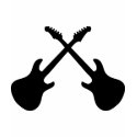 E Guitars Crossed t-shirts by Tomaniac E Guitars Crossed t-shirts