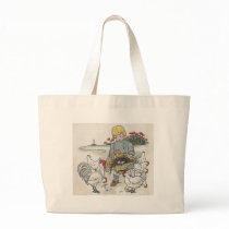 E is an egg canvas bag