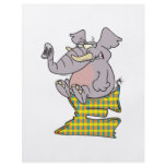 E is for elephant abc letter cartoon flyer design