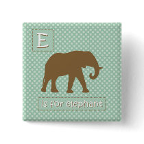 "E" is for Elephant Buttons