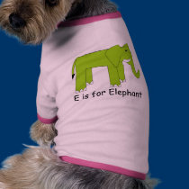 E is for Elephant pet clothing