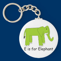 E is for Elephant keychains