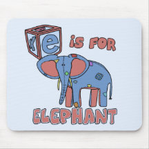 E is for Elephant Mouse Mat