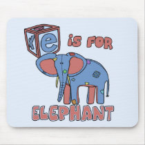E is for Elephant mousepads by PatchworkPals E is for Elephant mousepads