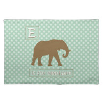 "E" is for Elephant Place Mats
