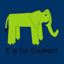 E is for Elephant t-shirts