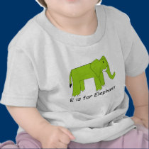 E is for Elephant t-shirts