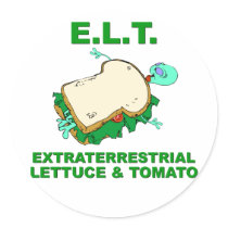 E.L.T. ROUND STICKER