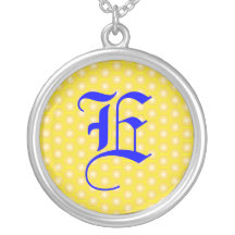 E LETTER ON HONEICOMB PENDANT