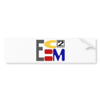 E=MC2 BUMPER STICKERS
