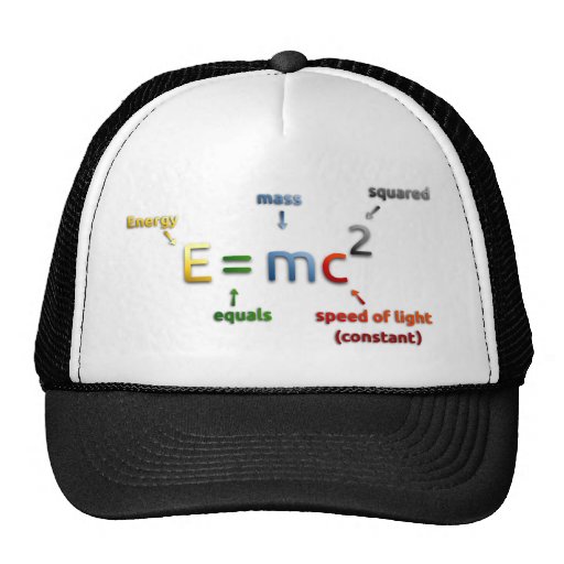 E=mc2 Trucker Hat | Zazzle