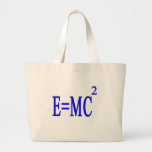 E=MC 2 (blue) Canvas Bag