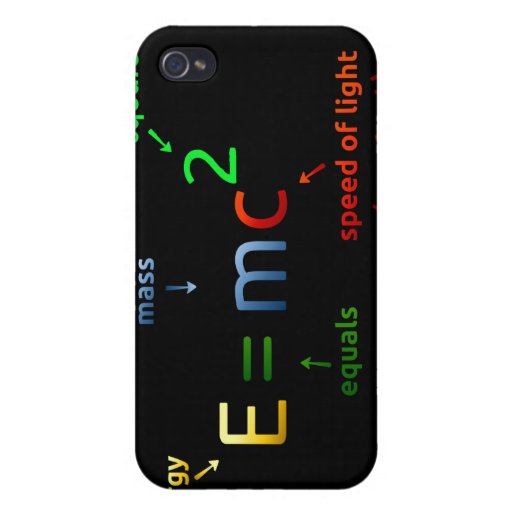 MC^2. E equals MC Squared Case For iPhone 4 | Zazzle