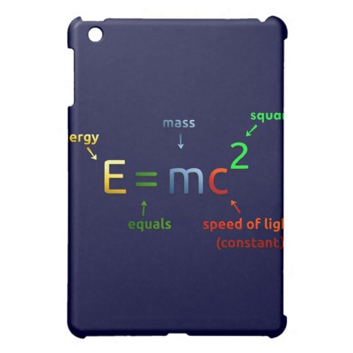 MC^2. E equals MC Squared iPad Mini Cases | Zazzle