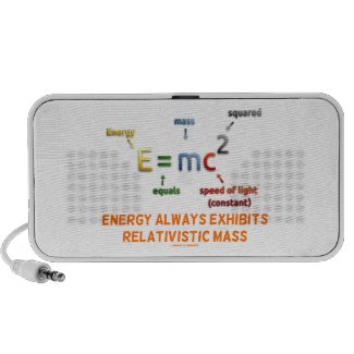 E=mc^2 Energy Always Exhibits Relativistic Mass Travel Speaker