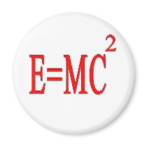 E=MC 2 (red) Fridge Magnets