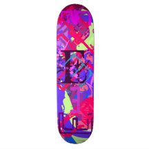 E Monogram E All "E"s Text Letter E Skate Boards
