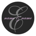 E monogram label stickers by rubymonkey E monogram label stickers