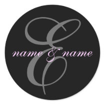 E monogram label stickers by rubymonkey E monogram label stickers