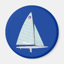 E-scow   Racing Sailboat onedesign  Class Refrigerator Magnet