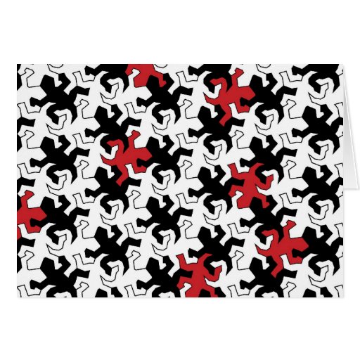 E style reptiles greeting card
