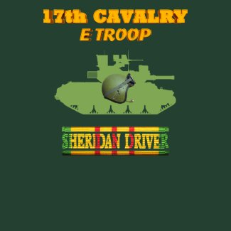 E Troop 17th Cavalry M551 Sheridan Driver Shirt shirt