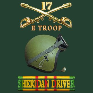 E Troop 17th Cavalry M551 Sheridan Driver Shirt shirt