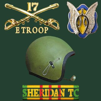 E Troop, 17th Cavalry M551 SheridanTC Shirt shirt
