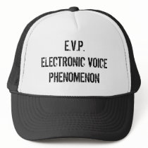 E.V.P.ELECTRONIC VOICE PHENOMENON hats by FOUNDER E.V.P.ELECTRONIC VOICE PHENOMENON hats