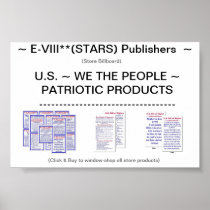 E-VIII**(STARS) Publishers -- Store Billboard -- Poster