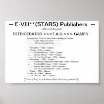 E-VIII**(STARS) Publishers -- Store Billboard -- Poster