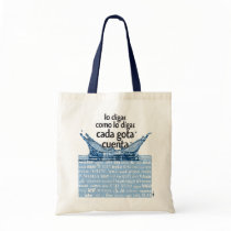 Each drop counts tote bag