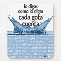 Each drop counts mousepad