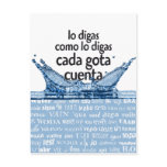 Each drop counts post card