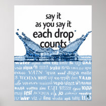 Each drops counts posters