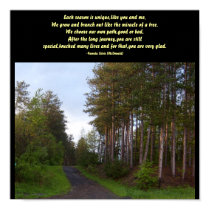 Each season is unique,like you and me...Poster posters
